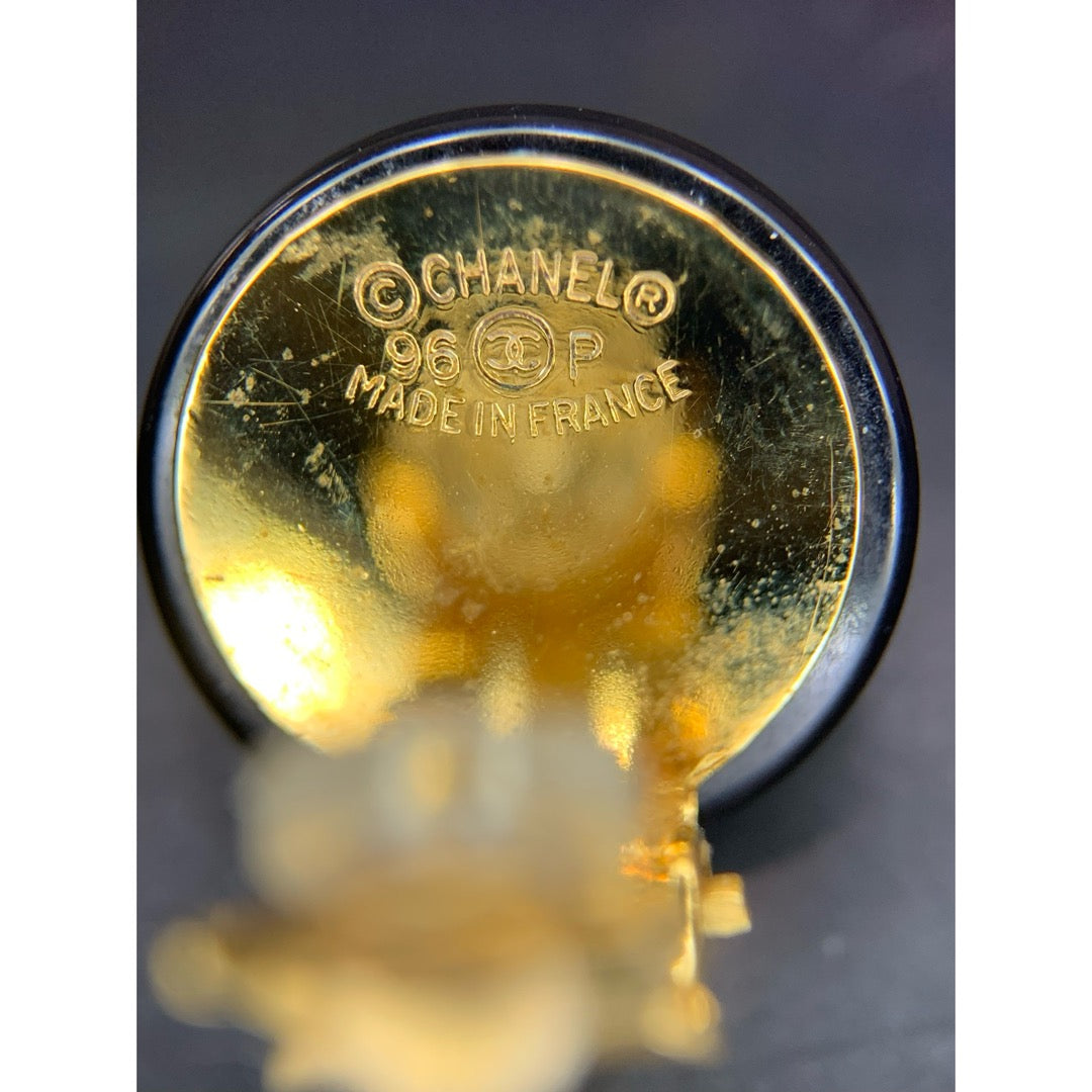 Very Good ( Rank A) |CHANEL COCO Mark Pearl Drop Earrings Made In 1996Year|25062304