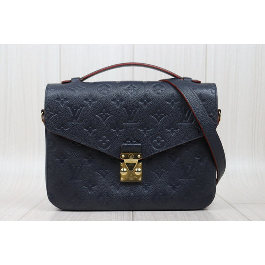 Good ( Rank AB)|LV Monogram Pichette Metis ShoulderBag Blue|W25021902