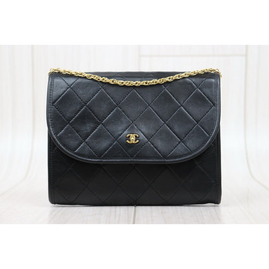 Good ( Rank AB)| CHANEL Mini Coco Mark Matrasse Lambskin Chain Shoulder Bag |25052901