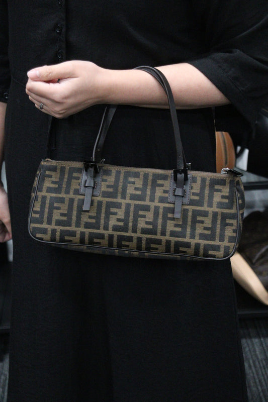 Rank A | FENDI Zucca Handbag |23121105