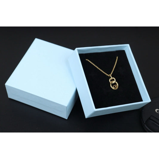 Good ( Rank AB)| Dior CD Necklace Gold Plated |VT25030126