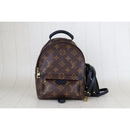 Good ( Rank AB)| LV Monogram Coated Canvas Mini Palm Springs Backpack|S25061004