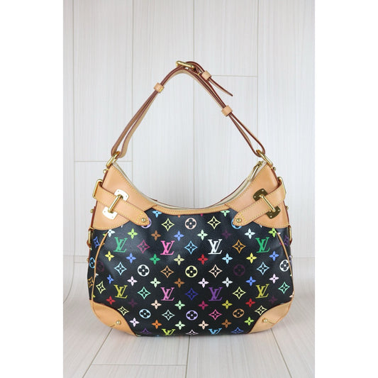 Include Entrupy Certificate of Authenticity|Very Good ( Rank A)| Louis Vuitton Monogram Multicolor Greta Hobo Hand Bag |S25110307