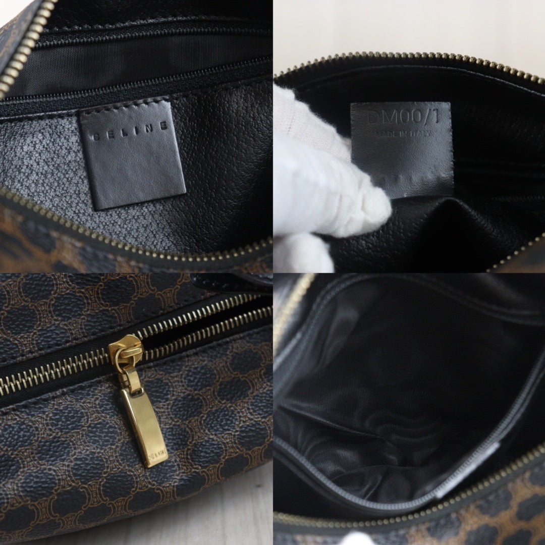 Rank A | CELINE Macadam Handbag |23090608