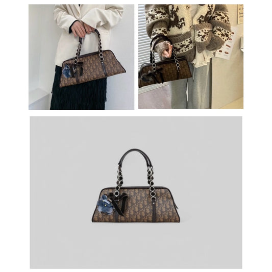 Good ( Rank AB)| Dior Trotter PVC Tote Bag Brown |S24101105