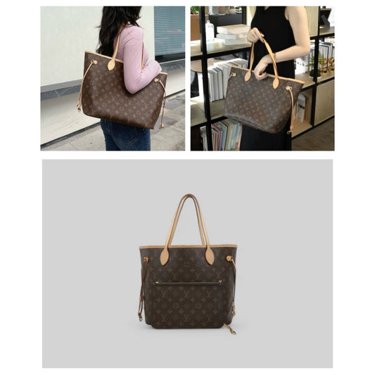 Very Good ( Rank A)| LV Monogram Neverfull MM Shoulder Bag With Pouch|H25052618