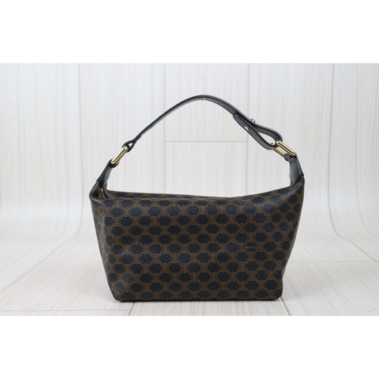 Rank A| CELINE Black Macadam Handbag |24062004