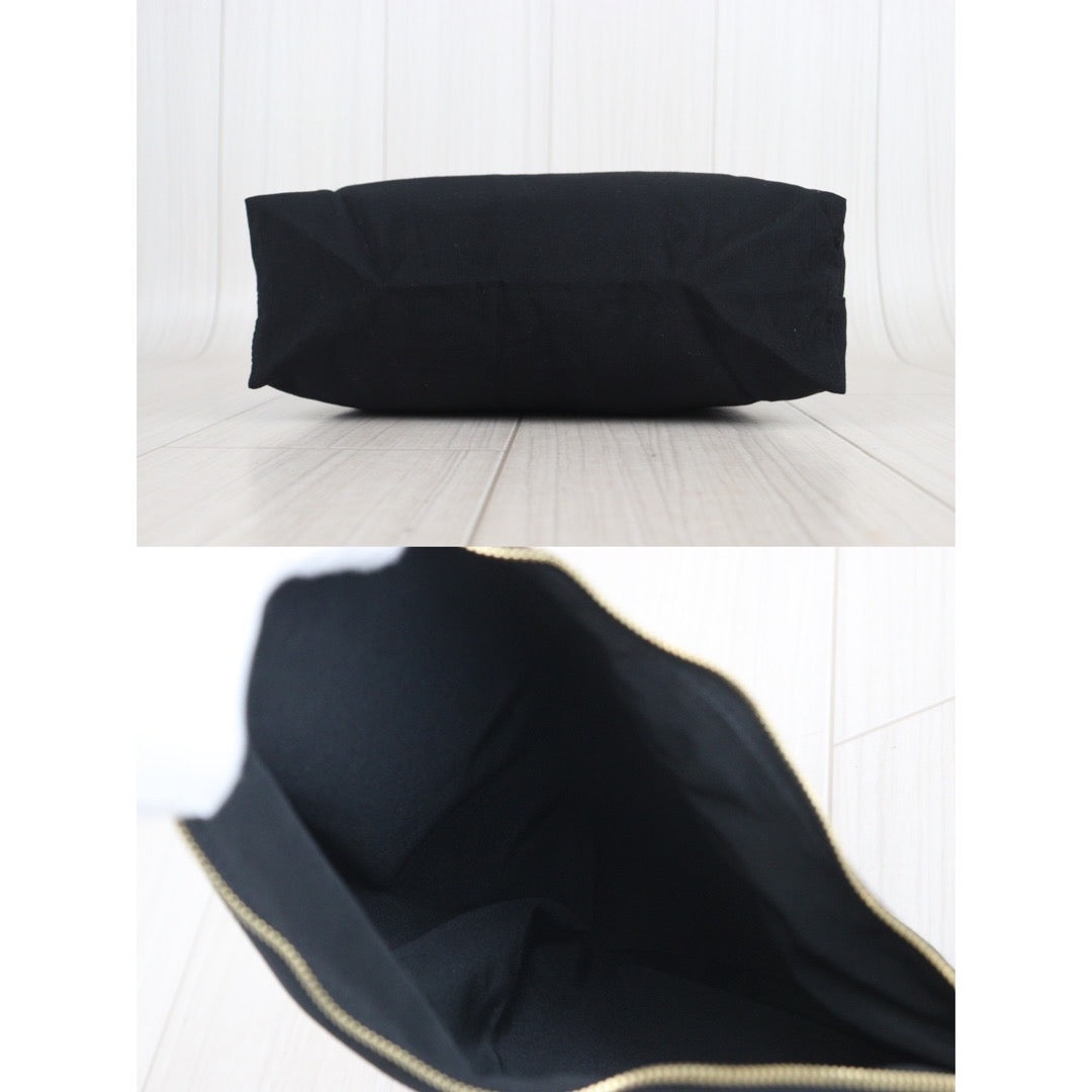 Rank A | CHANEL Calf Leather Coco Mark Tote Bag Shoulder Bag|23092803