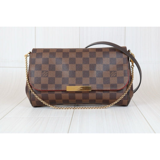 Third installment 3/3|Very Good ( Rank A)| LV Damier Favorite MM Shoulder Bag|S24091401
