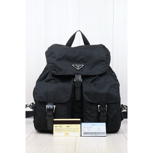 Very Good ( Rank A) |Prada Nylon Backpack Medium Black|25031706