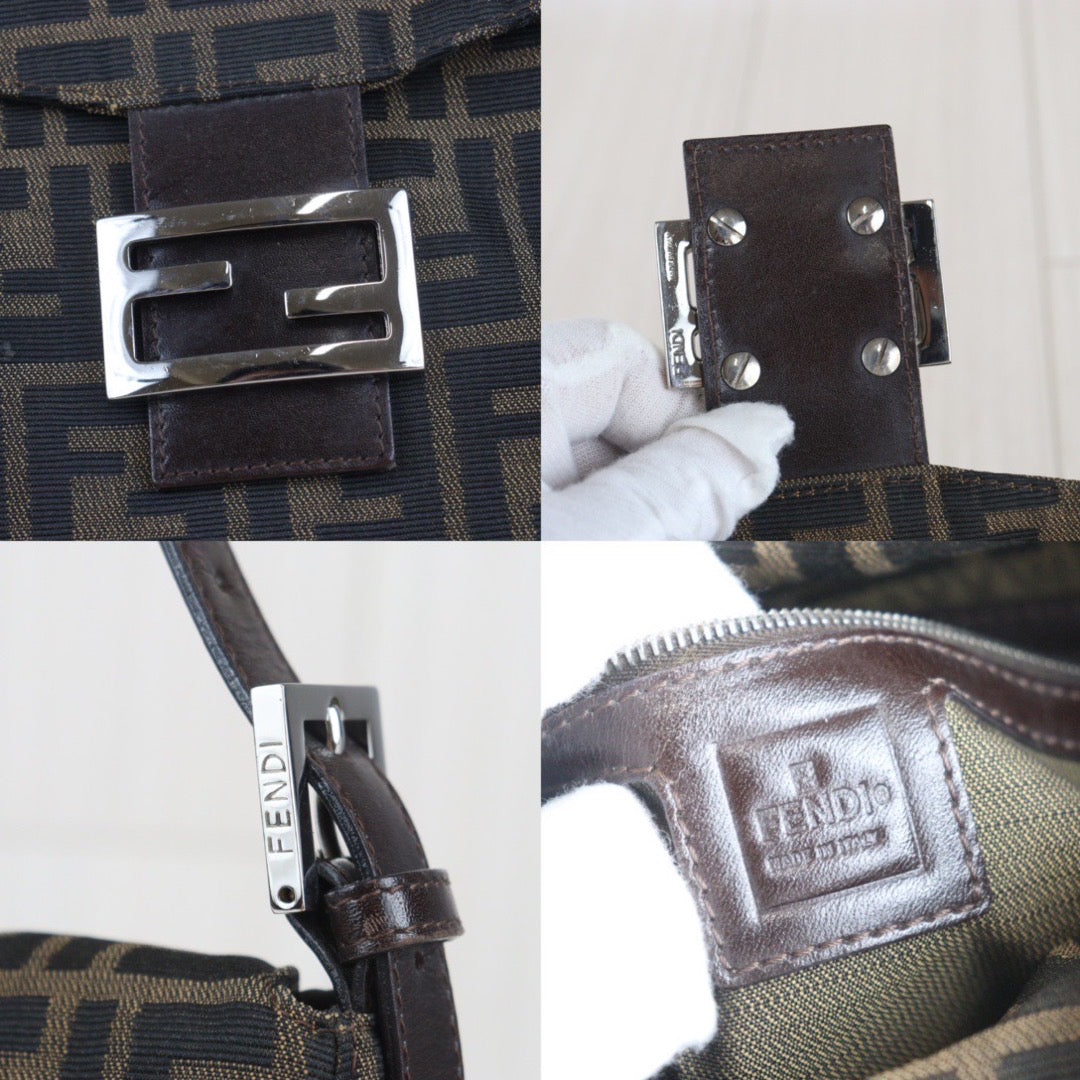 Rank AB | FENDI Zucca Mamma Bucket Shoulder Bag|23092208