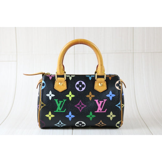 Rank AB | LV Monogram Multicolor Mini Speedy Handbag |S24031801