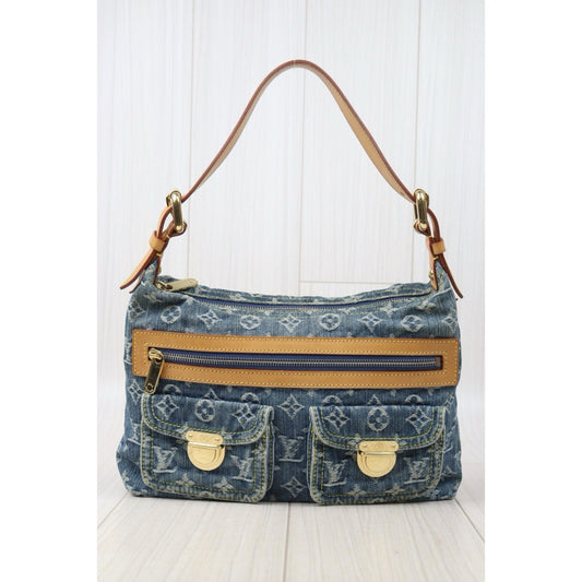 Good ( Rank AB)| LV Monogram Baggy Denim Shoulder Bag|V24090517