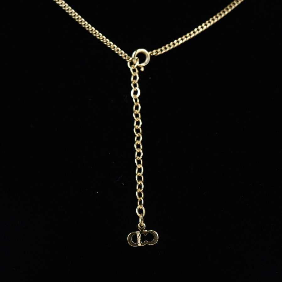 Rank A | Dior Necklace Gold Plating|V23082615