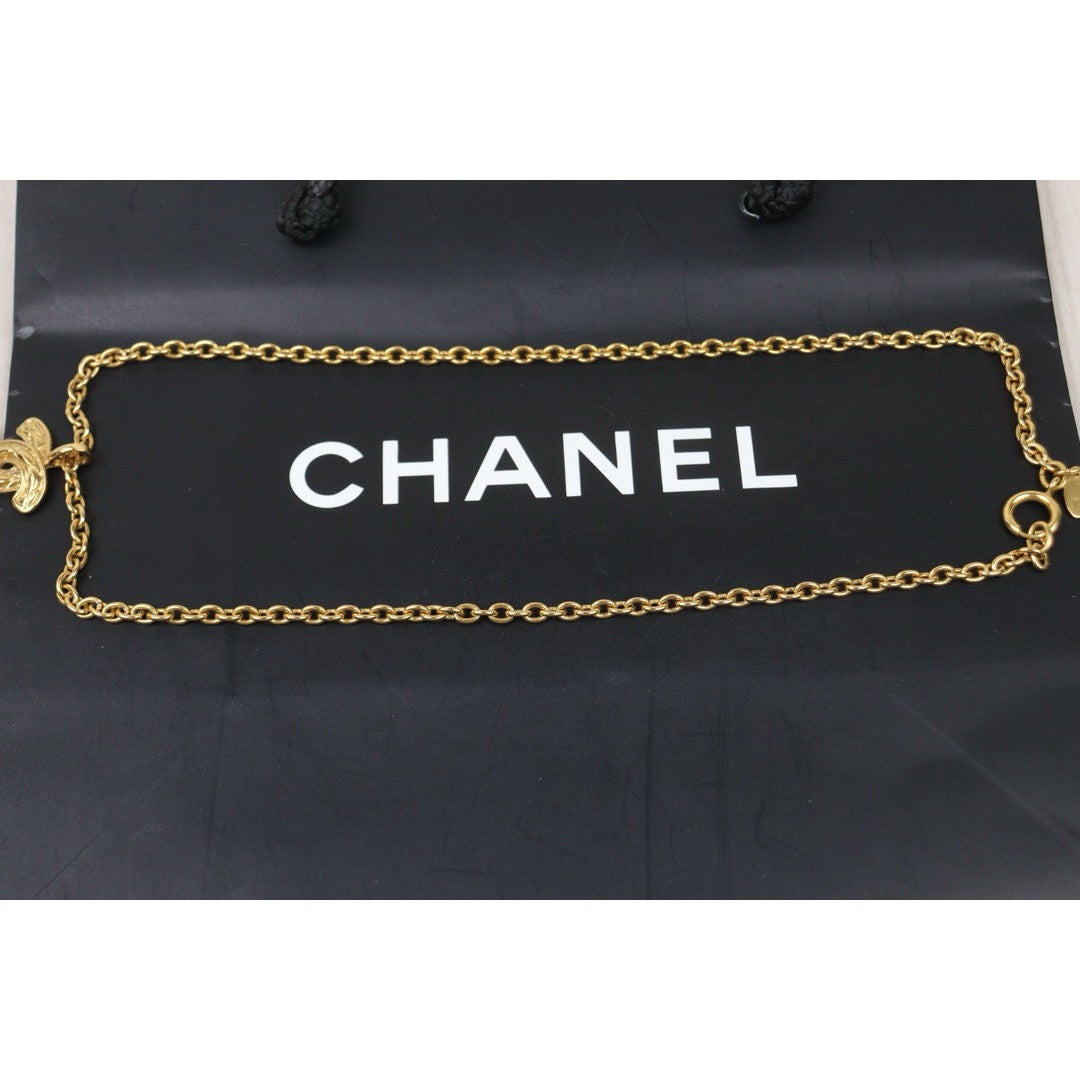 Very Good ( Rank A) | CHANEL Coco Mark 24K Gold Plated Necklace|W24120914