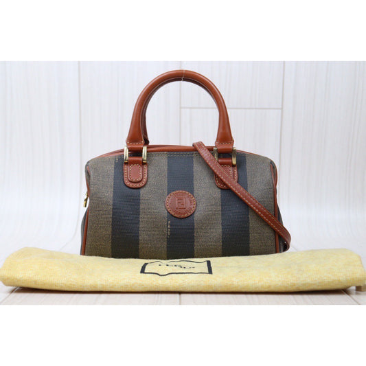Rank A| FENDI Vintage Mini Boston Bag |24052712