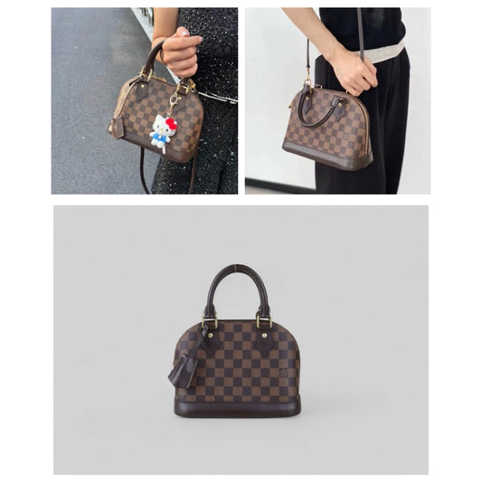 Very Good ( Rank A)|LV Damier Alma BB HandBag Shoulder Bag|S25032625