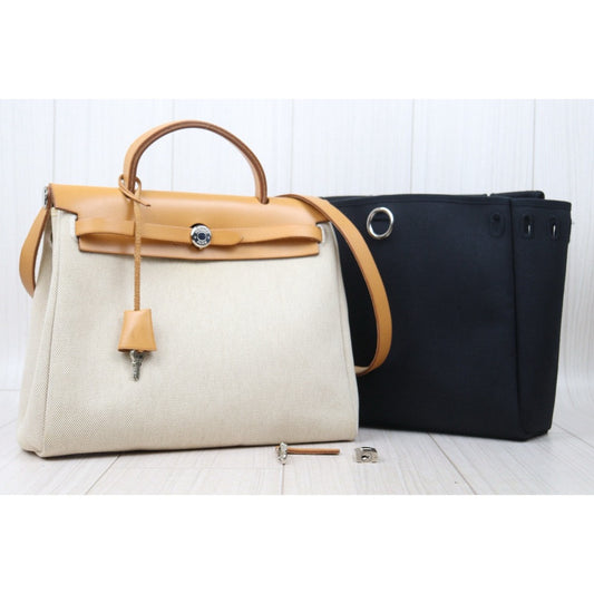 Good ( Rank AB)| HERMES Herbag PM □G Shoulder Bag Made In 2003 Year|24110102