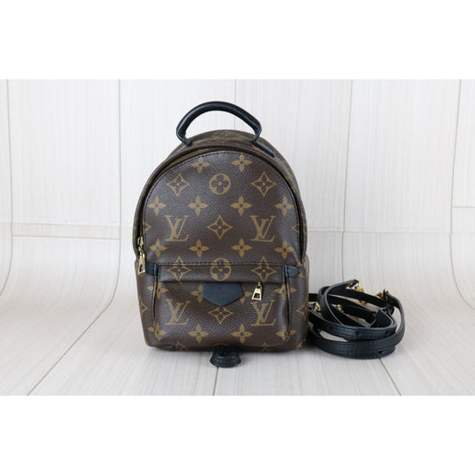 Very Good ( Rank A) | LV Monogram Coated Canvas Mini Palm Springs Backpack|S25061003