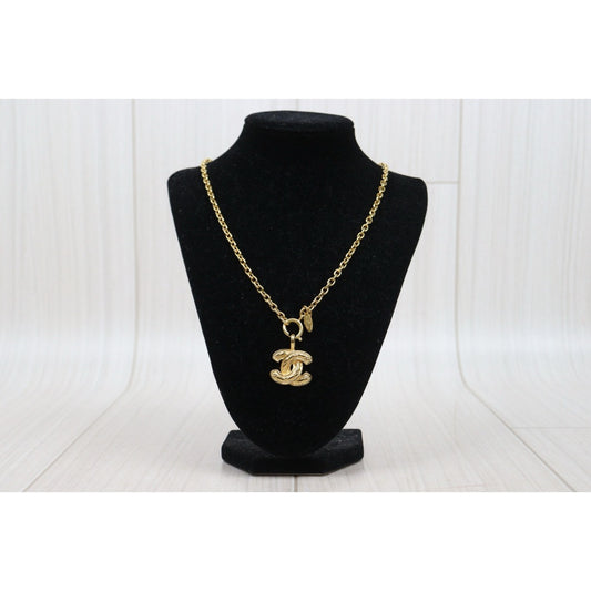 Very Good ( Rank A) | CHANEL Vintage Coco Mark Gold Necklace |25073106