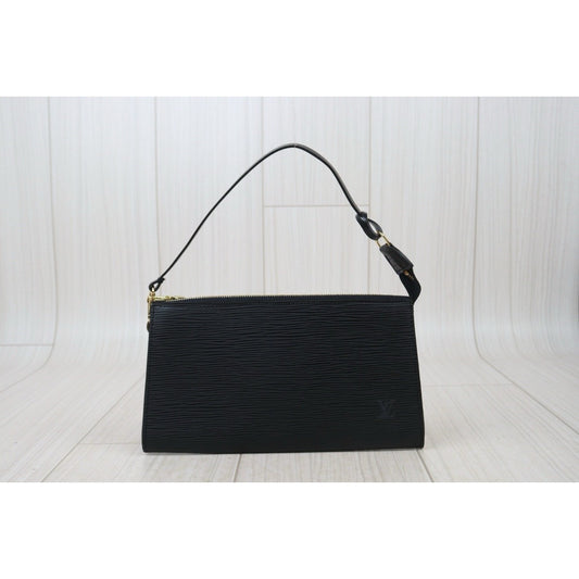 Rank A |LV Epi Pochette Accessoir Handbag Black|24070208