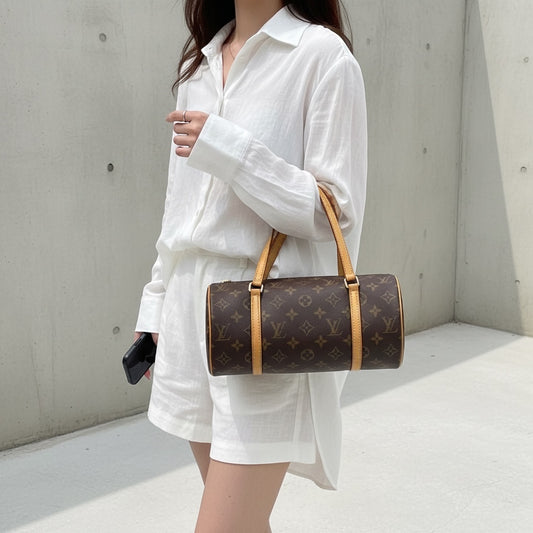 Include Entrupy Certificate of Authenticity|Good ( Rank AB)| Louis Vuitton Monogram Papillon 26 Handbag |26052103