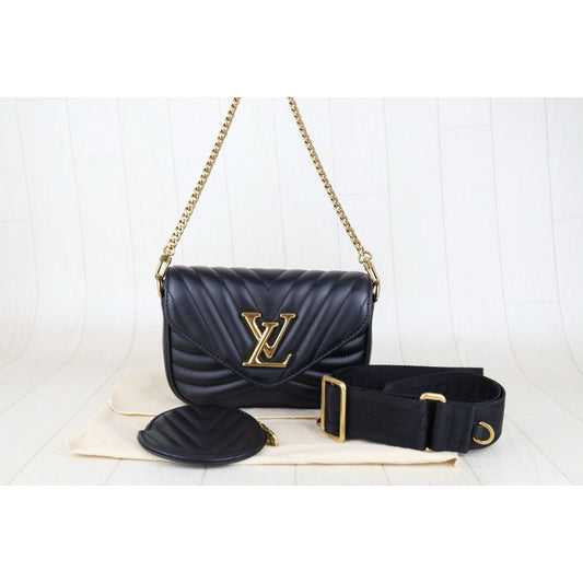 Very Good ( Rank A)| LV New Wave Multi Pochette Black |H25063005