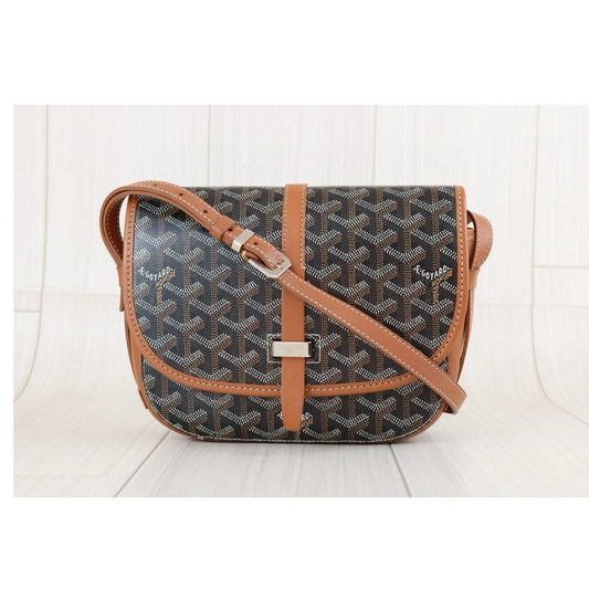 Good ( Rank AB)| Goyard Belvedere Shoulder Bag Brown|S24112101