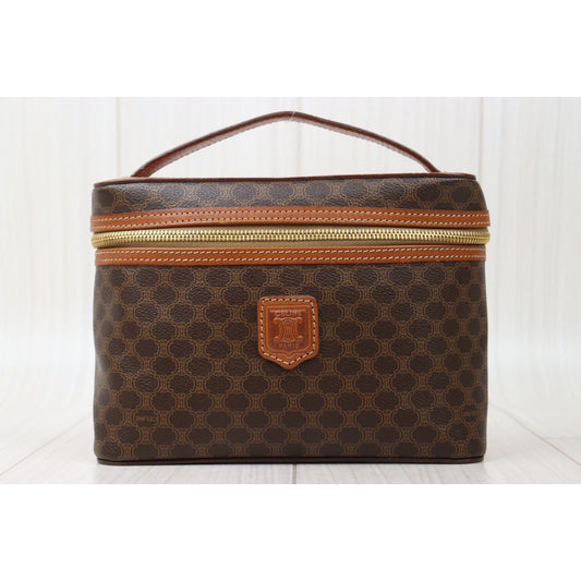 Rank AB | CELINE Macadam Vanity Handbag |24051306