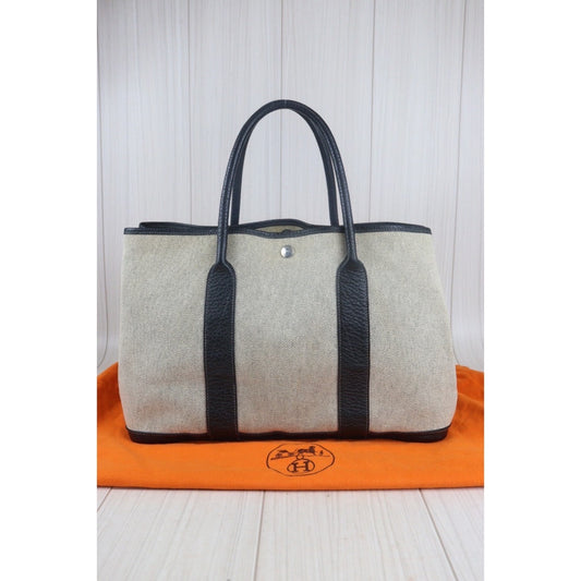 Rank A | HERMES Garden Party PM T Stamp HandBag |23083108