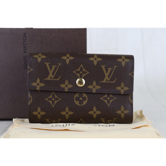 Excellent(Rank SA)|Full Set LV Monogram Tresor Medium Length Style Wallet|S26013003