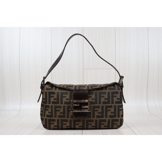 Rank A| FENDI Zucca Mamma Shoulder Bag |24020119