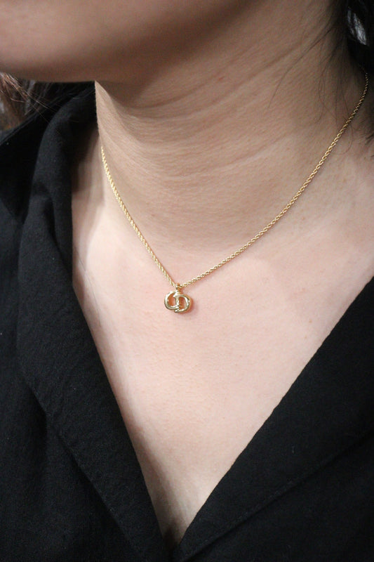 Rank A | Dior CD Necklace Gold Plated |V23080101