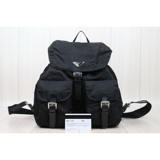 Very Good ( Rank A) |Prada Nylon Backpack Medium Black|25013108