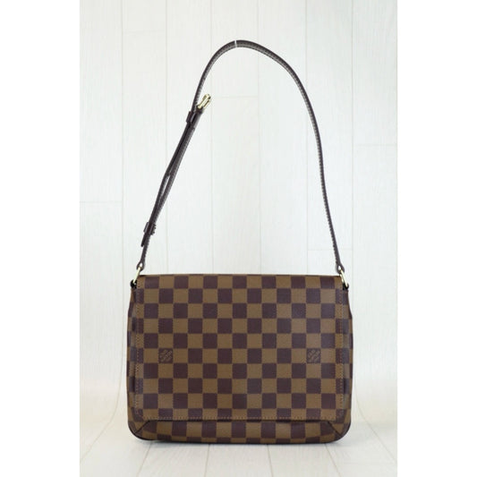 Excellent(Rank SA)| LV Damier Musette Tango Shoulder Bag|H24100504