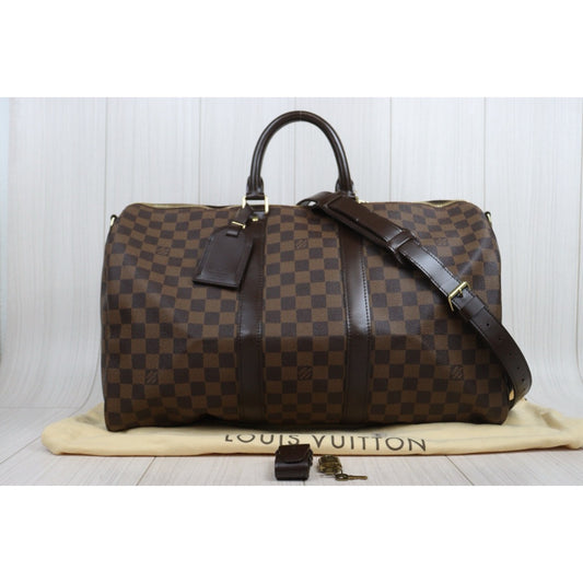 Very Good ( Rank A) | LV Damier Keepall Bandouliere 45 With Shoulderstrap|P25101307