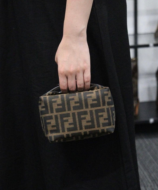 Rank A | FENDI Zucca Handbag |23100612