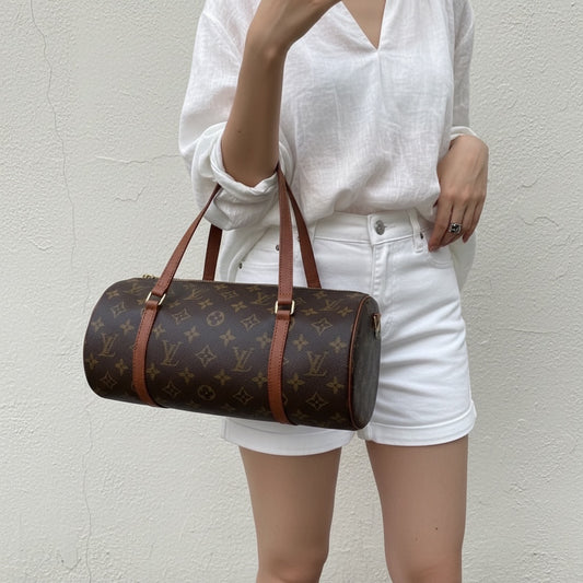 Include Entrupy Certificate of Authenticity|Very Good ( Rank A)| Louis Vuitton Monogram Papillon 30 Handbag |26070310