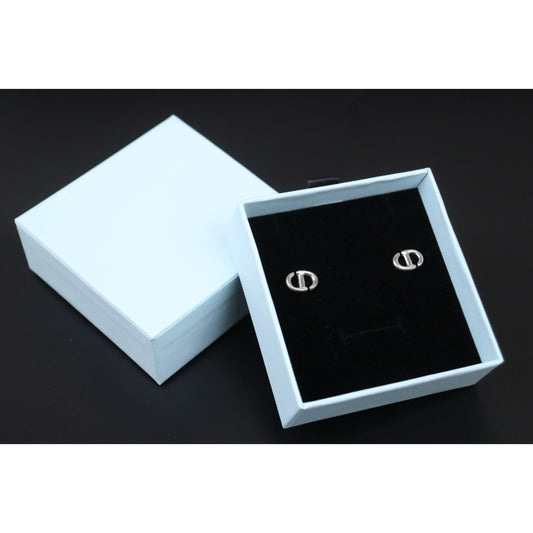 Very Good ( Rank A) | Dior CD NAVY Earring Silver|V24122607