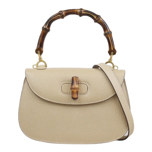 Rank A ｜ GUCCI Vintage Bamboo Hand Bag With Shoulder strap ｜24020123