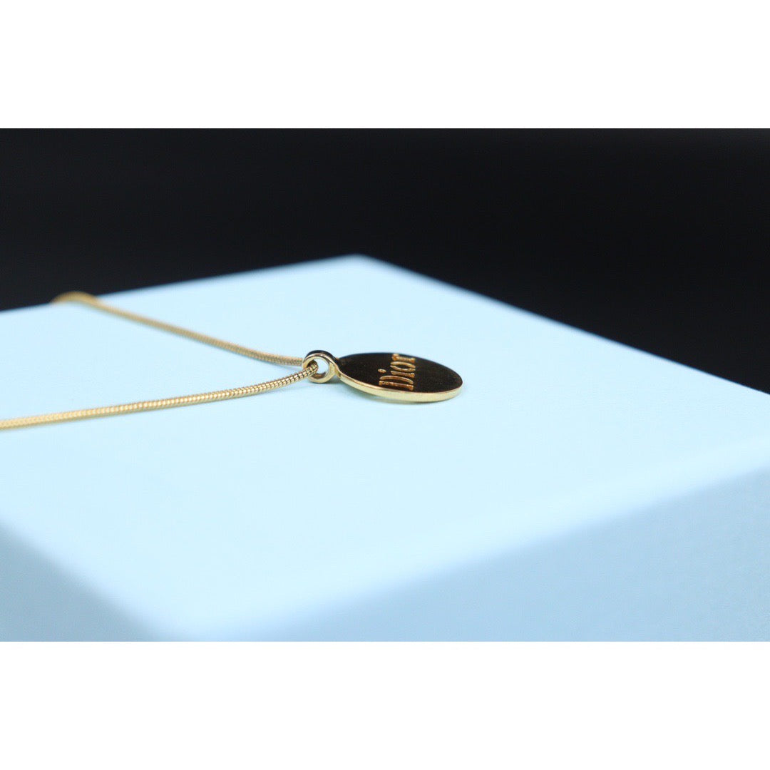 Very Good ( Rank A) | Dior CD Necklace Gold Plated |VT25030102