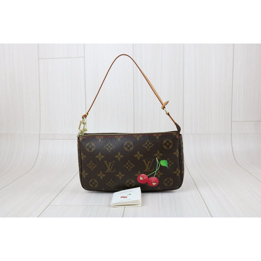 Good ( Rank AB)| LV Takashi Murakam Cherry Monogram Pochette Accessoires |S24101108