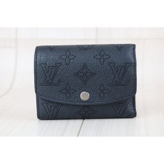 Include Entrupy Certificate of Authenticity|Good ( Rank AB)| Louis Vuitton Monogram Portefeuille Iris XS Wallet Black IC Chips Model|Z26092103