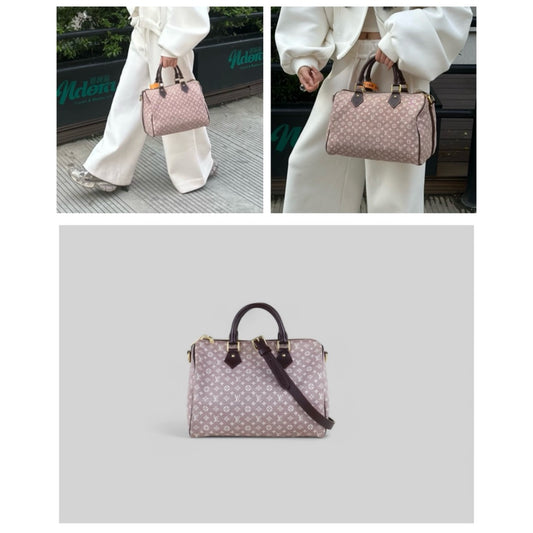 Very Good ( Rank A) | LV Monogram Denim Speedy 30 Hand Bag With Shoulder Strap|H25032101
