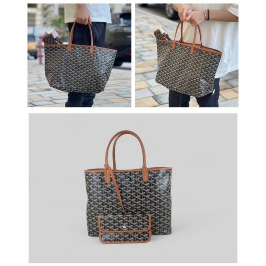 Very Good ( Rank A)| Goyard Saint Luois PM Tote Bag Brown|J25042406