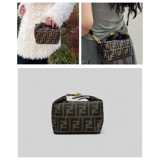 Good ( Rank AB)| FENDI PM Zucca Handbag |25050802
