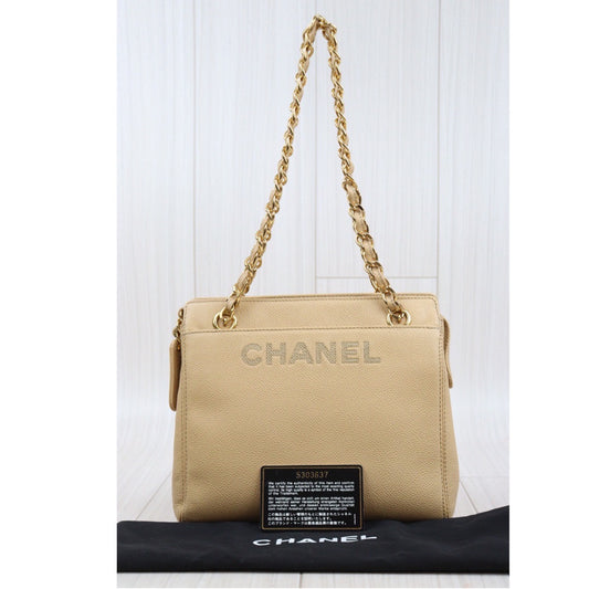 Rank A |CHANEL Vintage Caviar Skin Shoulder Bag Made in 1997-1999 Year|24032622