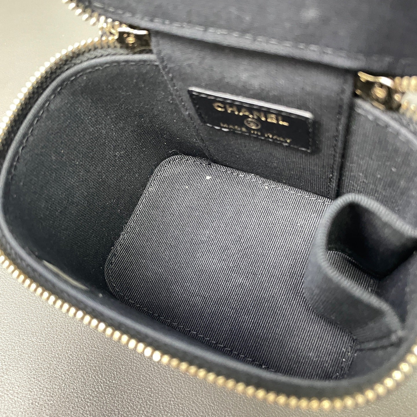 First installment 1/3| Include Entrupy Certificate of Authenticity|Good ( Rank AB)|CHANEL Lamb Skin Mini Black Chain