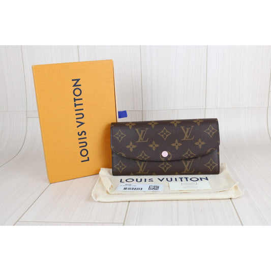 Very Good ( Rank A)| LV Monogram Emilie Long Style Wallet |S25082512