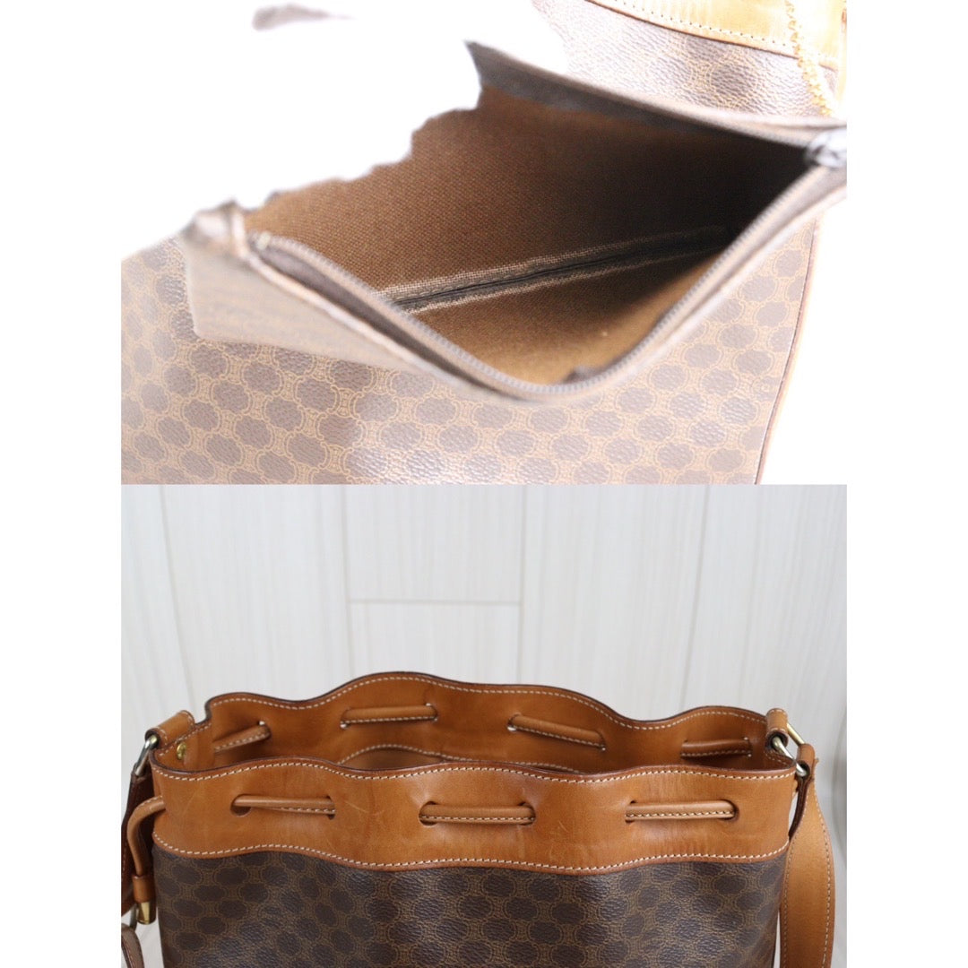 Rank AB|Celine Macadam Shoulder Bag With Pouch|23101410